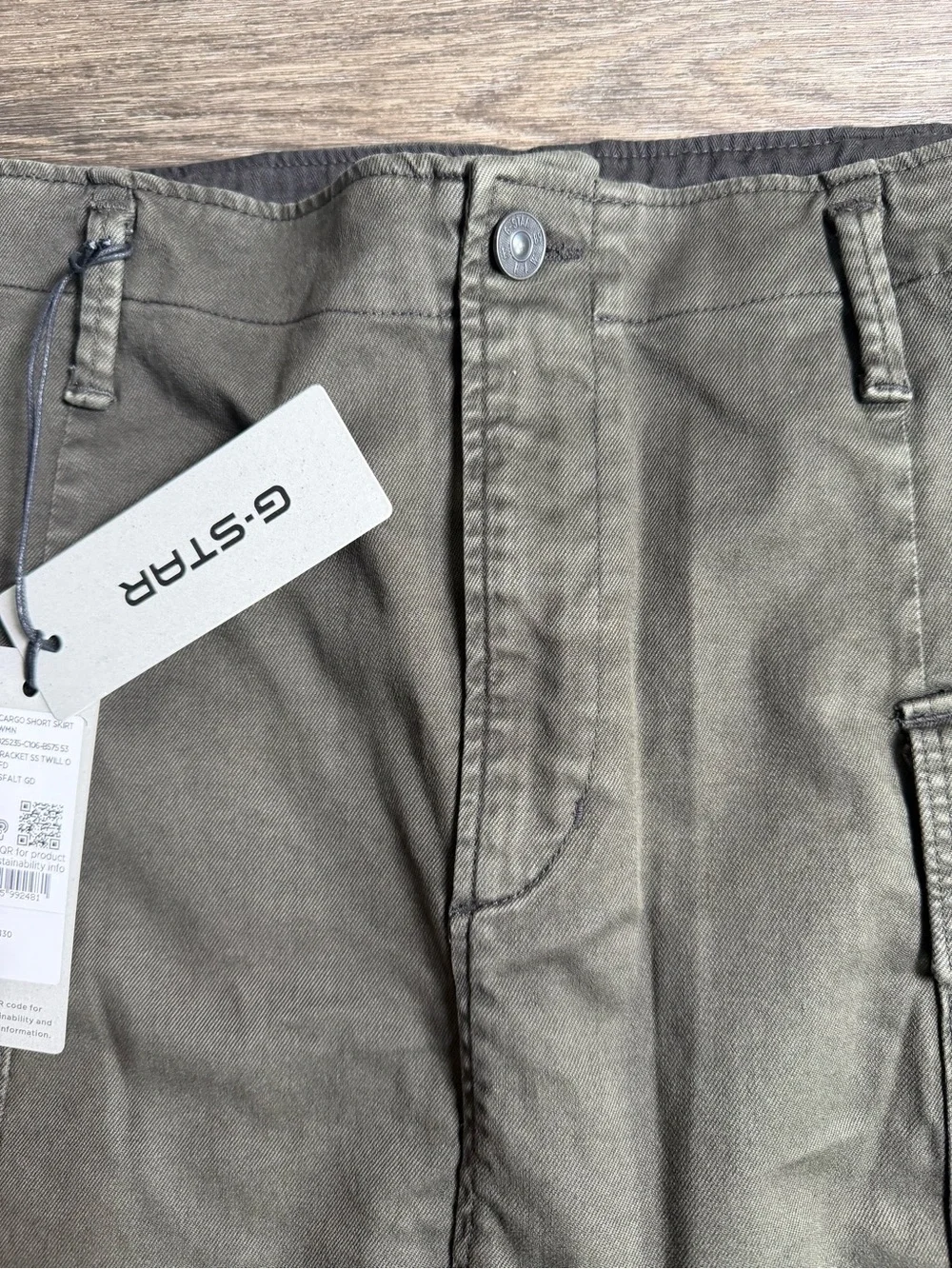 G-Star Olive Utility Cargo Mini Skirt